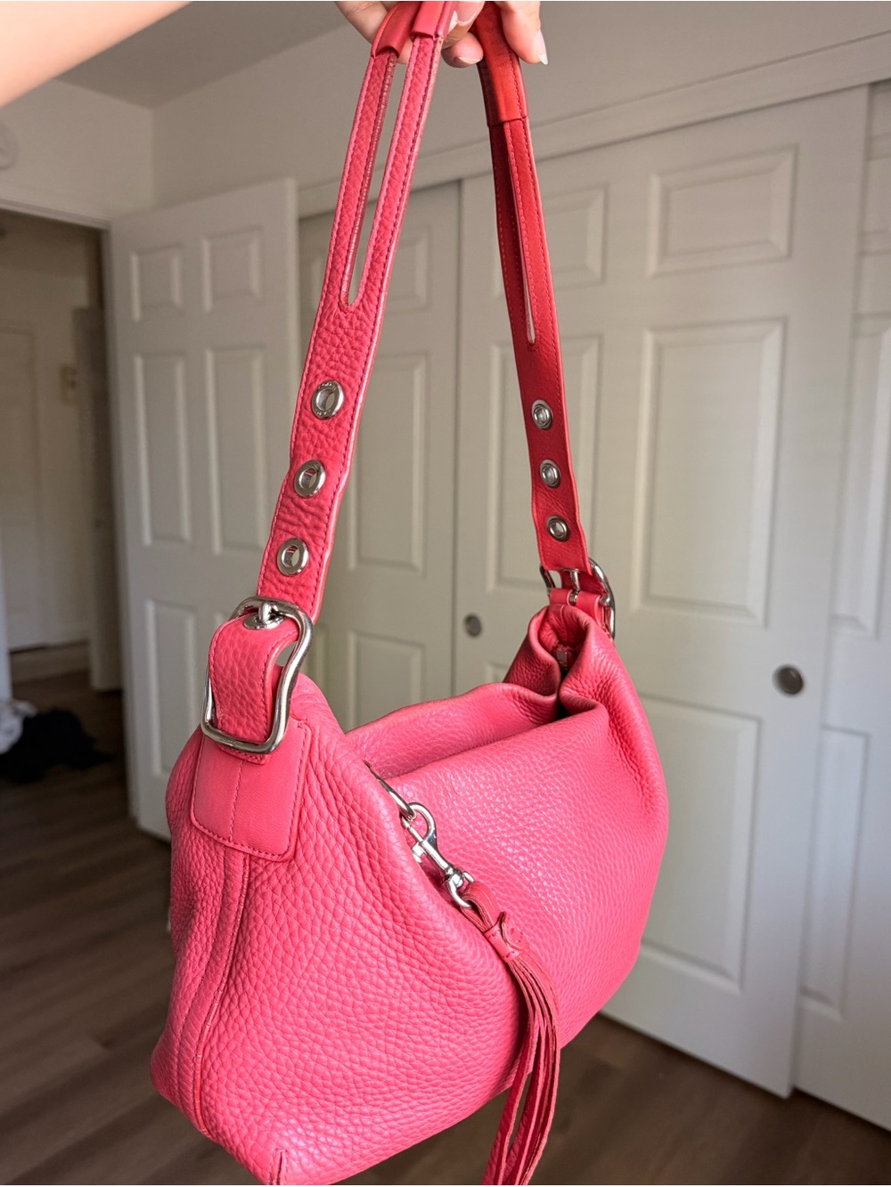 Pink Coach Madison Hobo